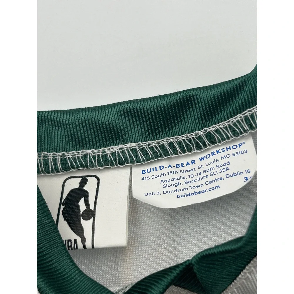 Build-A-Bear Workshop NBA Milwaukee Bucks Jersey Plush Accessory White Green